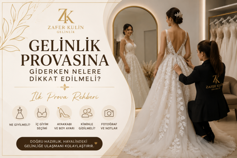 Gelinlik provasına giderken nelere dikkat edilmeli - Zafer Kulin Gelinlik ilk prova rehberi