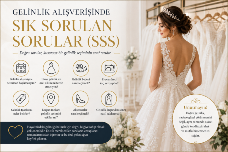 Gelinlik alışverişinde sık sorulan sorular