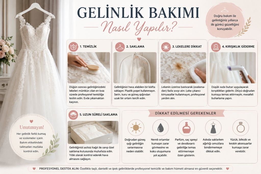 Gelinlik Bakımı Nasıl Yapılır
