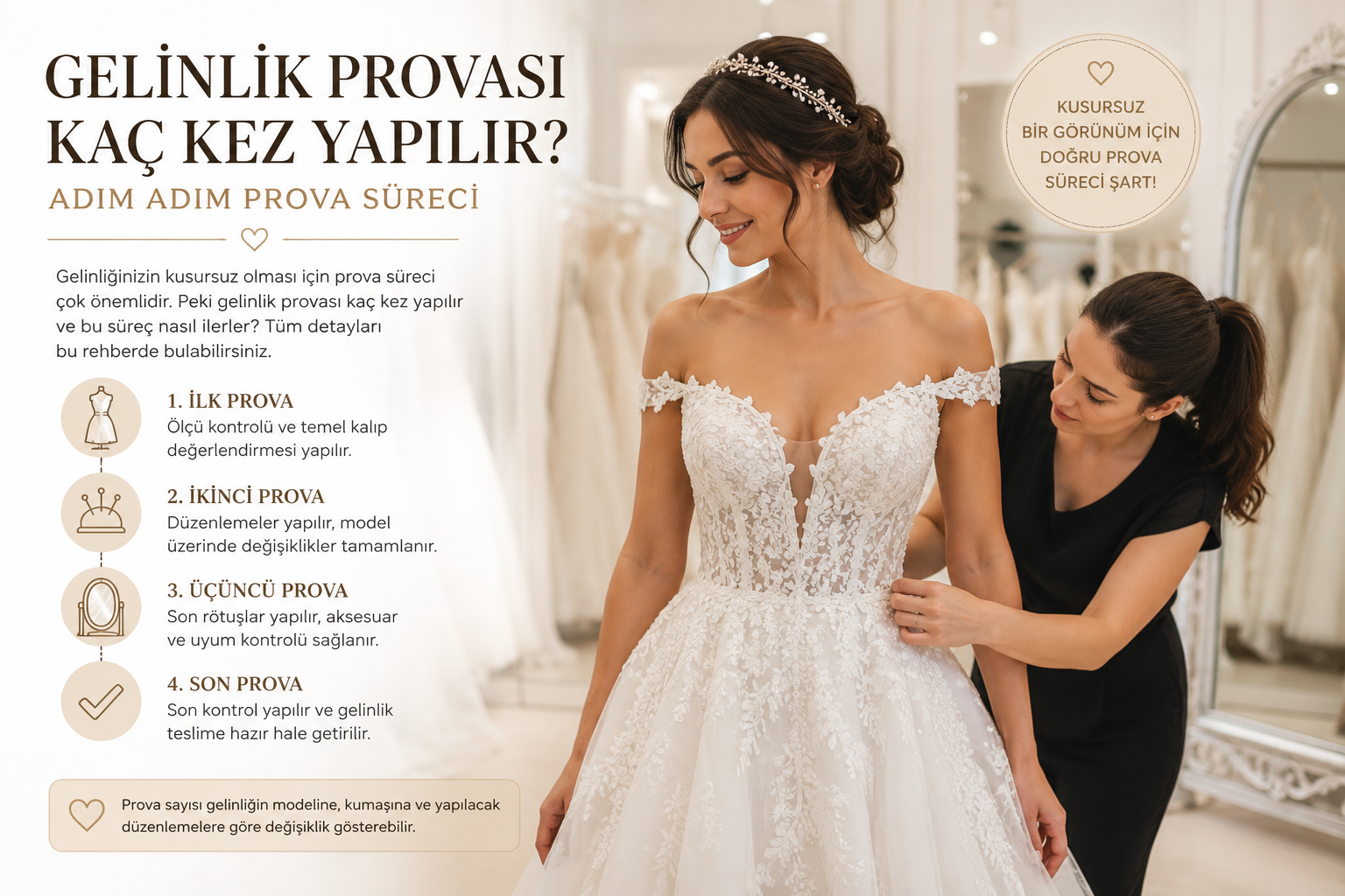 Gelinlik Provası Kaç Kez Yapılır?